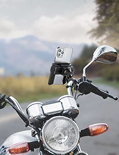 Grefay Motorrad Handyhalterung, Universal Handy Motorrad Halterung 【1S  Schnelle Demontage】 Handy Halterungen für Motorrad Rückspiegel Mit ​360  Drehen für 3,5-7,0 Zoll Smartphone : : Elektronik & Foto